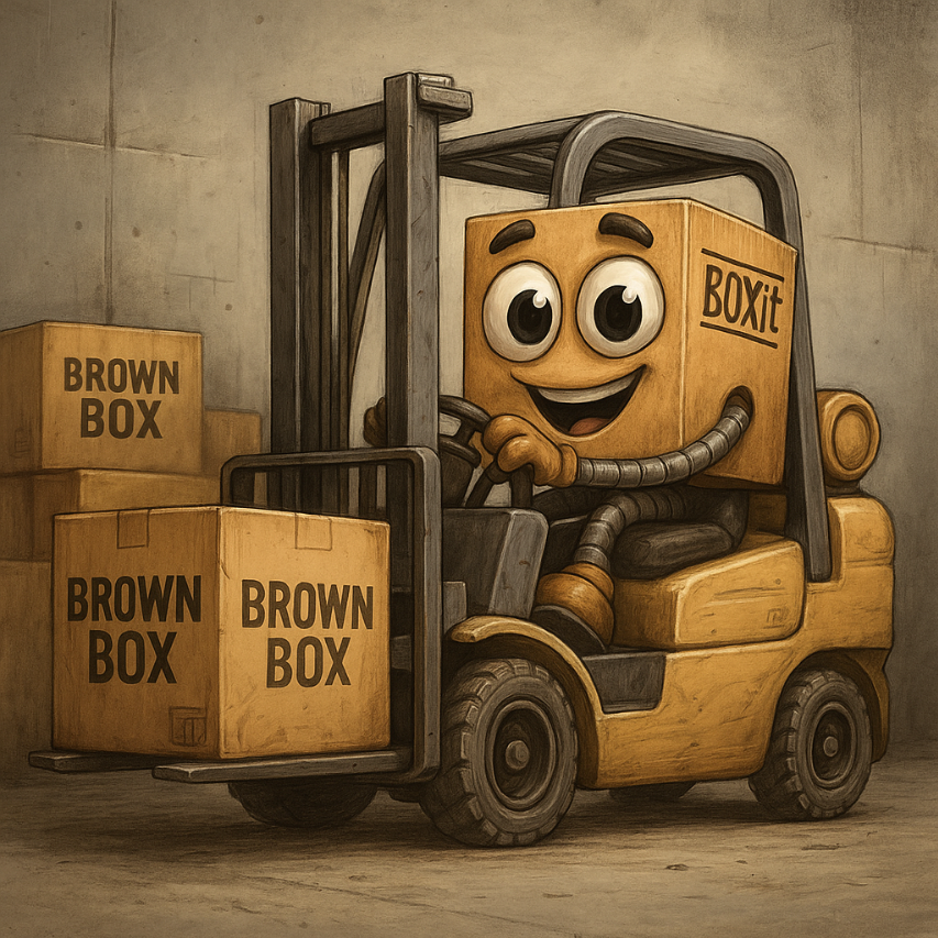 boxit driving forklift