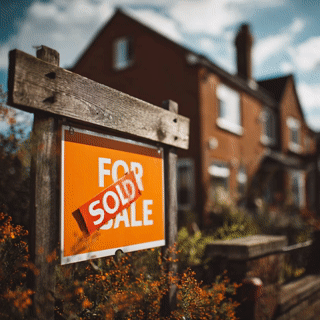 house for sale board